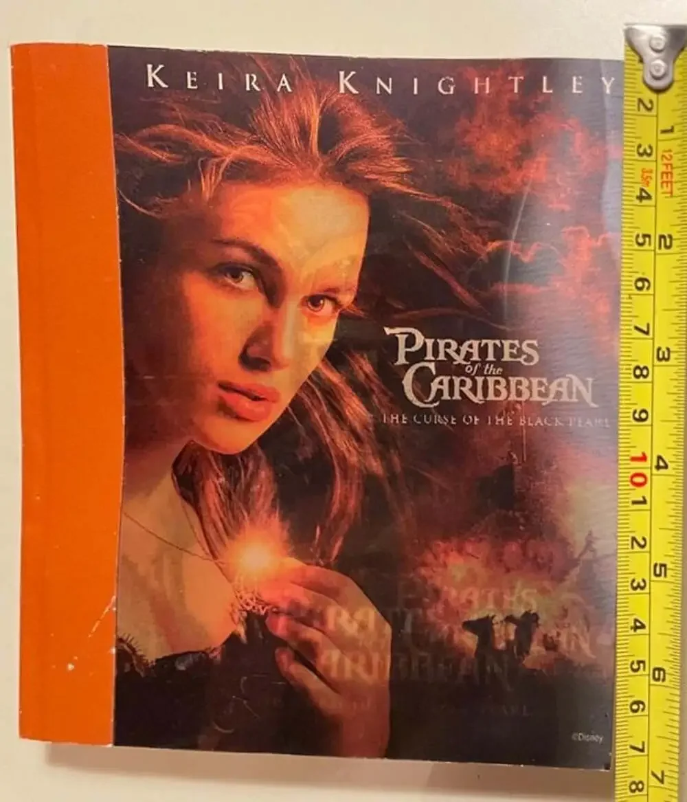 NEW/RARE Pirates of the Caribbean Promo 3D Lenticular Cover Notebook ~Depp/Bloom
